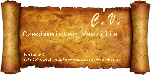 Czechmeister Vaszilia névjegykártya